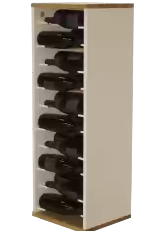 Wooden bottle rack for 30 bottles