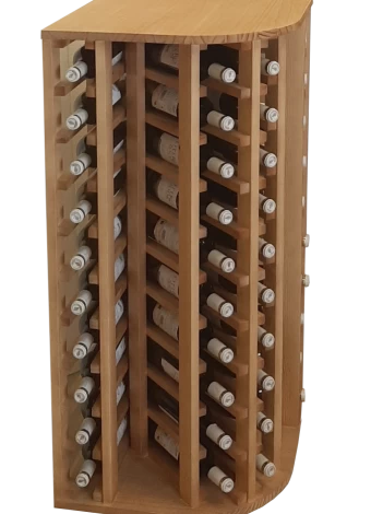 WOODEN BOTTLE FOR CORNER - EX2035 Distributed  by Expovinalia