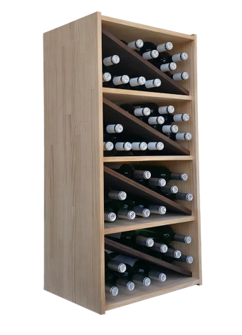 Botellero de madera de pino