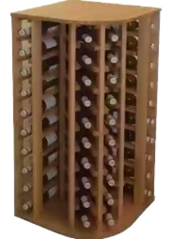 WOODEN BOTTLE FOR CORNER - EX2035 Distributed  by Expovinalia