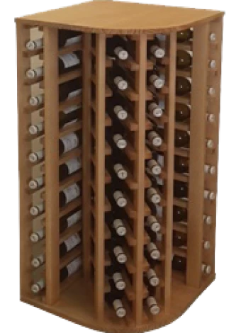 WOODEN BOTTLE FOR CORNER - EX2035 Distributed  by Expovinalia