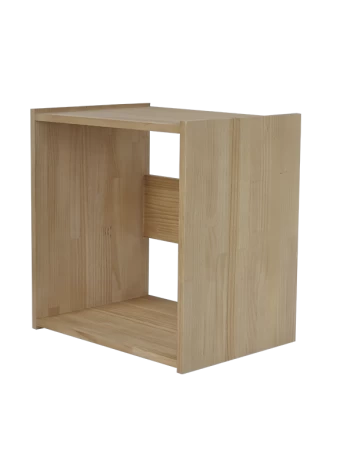 Botellero de madera de pino