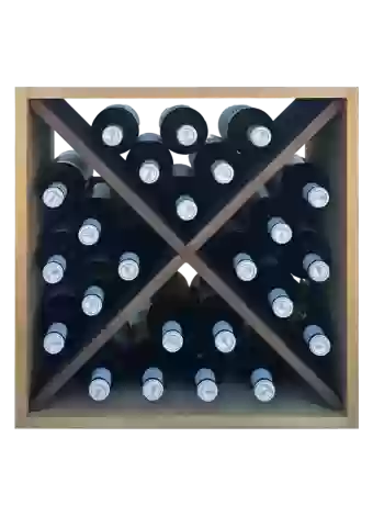Botellero de madera de pino