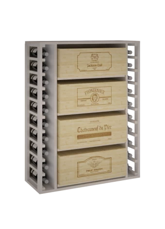 PORTE-BOUTEILLES EN BOIS DE PIN POUR BOUTEILLES ET BOITES DE 12 BOUTEILLES DE VIN