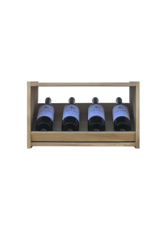 Botellero de madera de pino