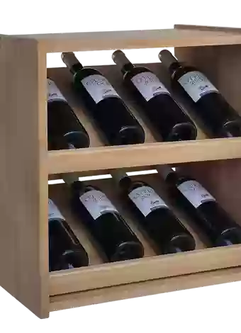 Botellero de madera de pino