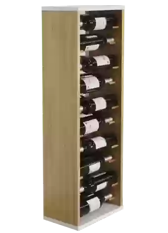 Wooden bottle rack for 20 bottles