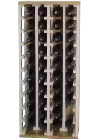Wooden bottle rack for 40 bottles