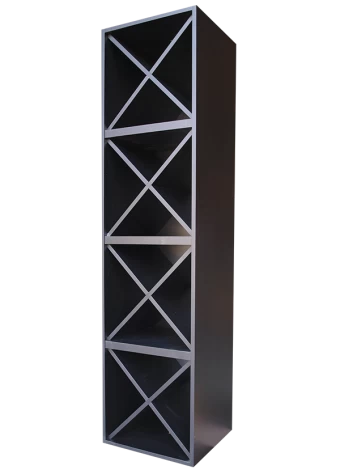 BOTELLERO DE MELAMINA NEGRO