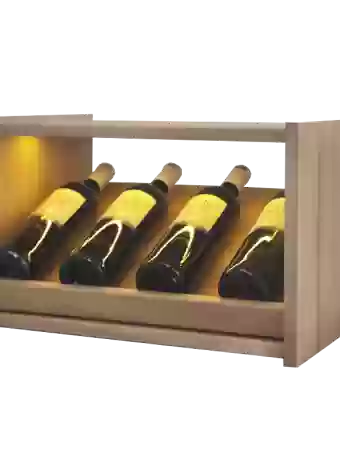 Botellero de madera de pino