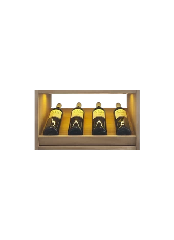 Botellero de madera de pino