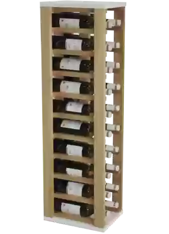 Wooden bottle rack for 20 bottles